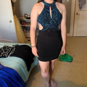 Black Faviana Homecoming Dress